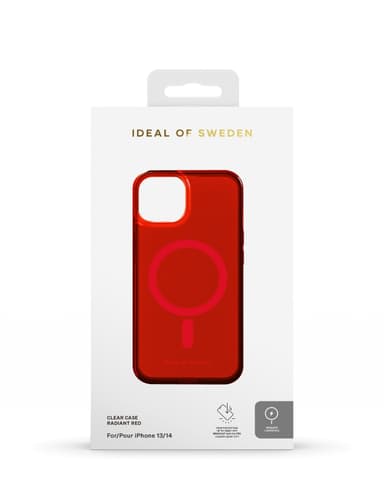 Clear Case MagSafe iPhone 13/14 Radiant Red