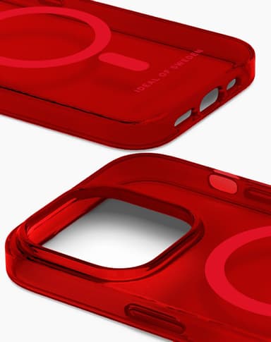 Clear Case MagSafe iPhone 13/14 Radiant Red
