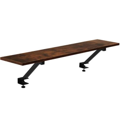 tectake Skrivbord Melrose - Industriellt mörkt trä, rustikt