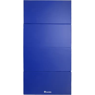 tectake Träningsmatta vikbar 240x120x5cm - blå