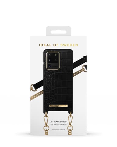 Necklace Case Galaxy S20 Ultra Jet Black Croco