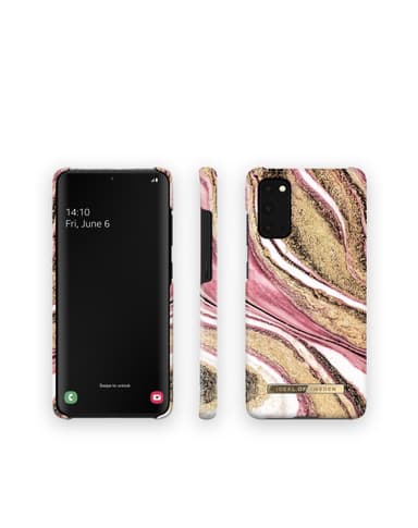 Printed Case Galaxy S20 Cosmic Pink Swirl
