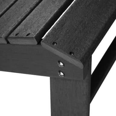 tectake Fotpall - svart/svart