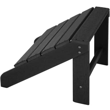 tectake Fotpall - svart/svart