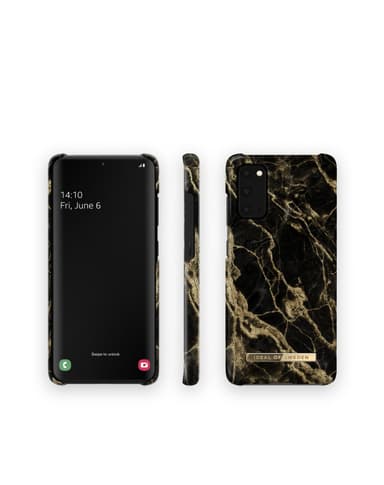 Printed Case Galaxy S20 Golden Smoke Marble