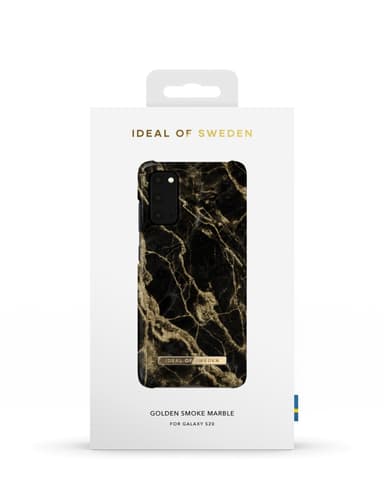 Printed Case Galaxy S20 Golden Smoke Marble