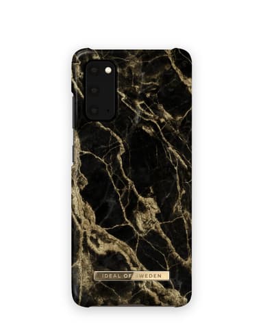 Printed Case Galaxy S20 Golden Smoke Marble
