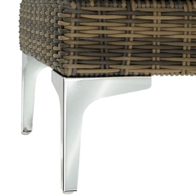tectake Modulärt loungeset Villanova Aluminium Set 3 2-sits - Antracitgrå melerad