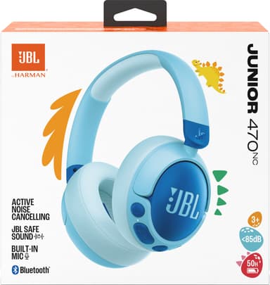 JBL Junior 470NC trådlösa over-ear hörlurar (blå)
