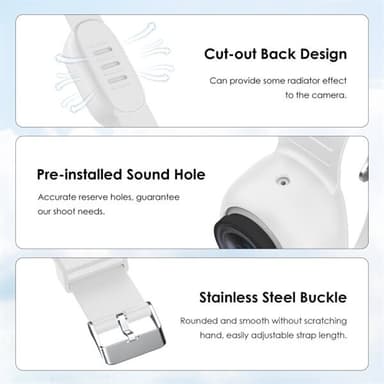 Silikonarmband till Insta360 GO 3 / GO 3S - Vit