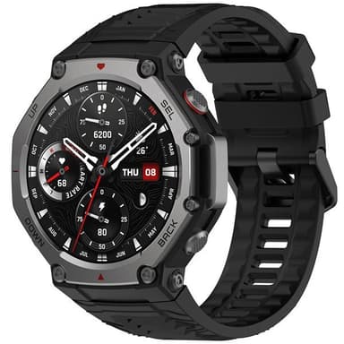 Silikonarmband till Amazfit T-REX 3 - Svart