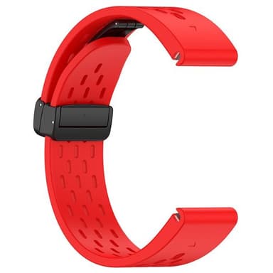 Silikonarmband till Garmin Fenix 5 / 6 / 7 / 8  20mm - Röd
