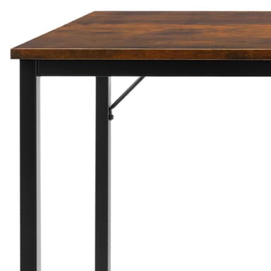 tectake Skrivbord Jenkins - Industriellt mörkt trä, rustikt, 120 cm