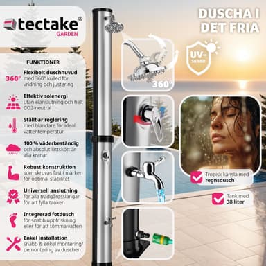 tectake Soldusch Orinoco - svart/silver