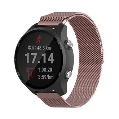 Armband Milanese till Garmin Forerunner 245 / 245 Music - Rose