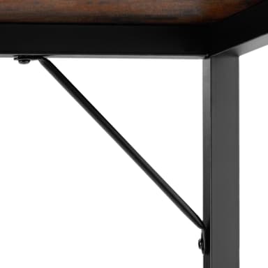 tectake Skrivbord Jenkins - Industriellt mörkt trä, rustikt, 120 cm