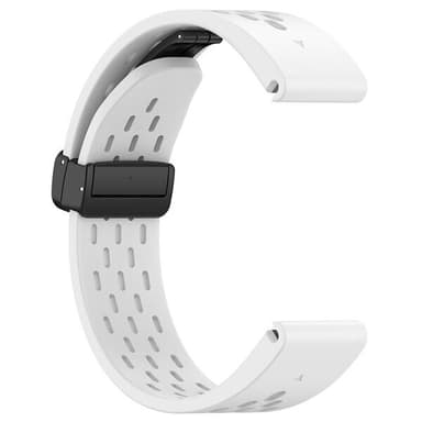 Silikonarmband till Garmin Fenix 5 / 6 / 7 / 8  20mm - Vit