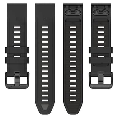 Silikonarmband till Garmin Fenix 8 43mm - Svart