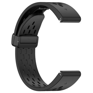 Silikonarmband till Garmin Fenix 5 / 6 / 7 / 8  26mm - Svart