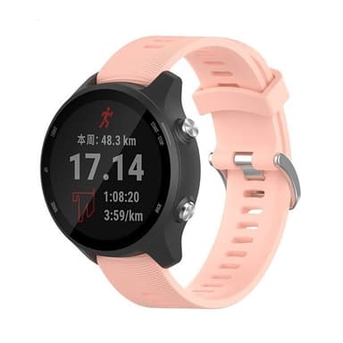 Silikonarmband till Garmin Forerunner 245 / 245 Music - Rosa