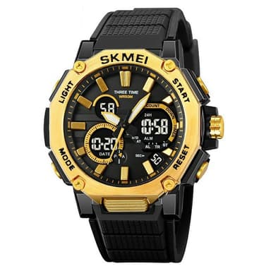 SKMEI Multi Digital Armbandsklocka Klocka Night Vision Elektronisk - Guld