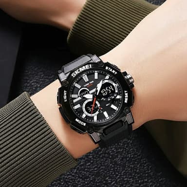 SKMEI Multi Digital Armbandsklocka Klocka Night Vision Elektronisk - Guld