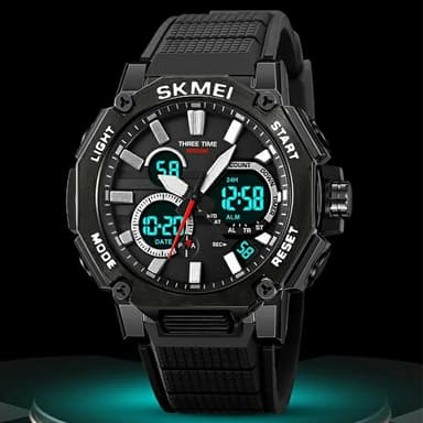 SKMEI Multi Digital Armbandsklocka Klocka Night Vision Elektronisk - Guld