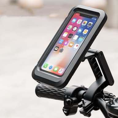 Vattentät mobilhållare för cykel/motorcykel/skoter roterbar