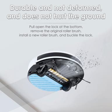 Huvudborstar till Ecovacs Deebot OZMO 920, 950, T5, T8 AIVI Max Svart+