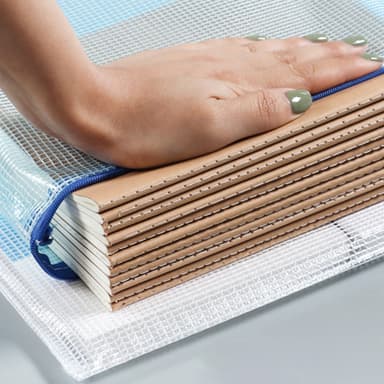 A5 Dokumentpåsar, plastfickor med zip 12-pack Grön