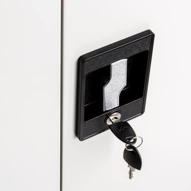 tectake 2x Dokumentskåp med 5 fack - grå