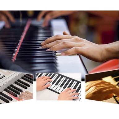 Etiketter klistermärken för piano keyboard 88/61/54/49 tangenter