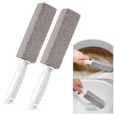 Toalettborste med Naturliga Pimpstenar 2-pack