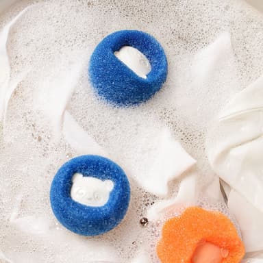 Tvättboll för hårborttagning Blå 3-pack