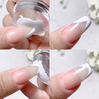 Stämpelkudde för nagelkonst silikon Vit