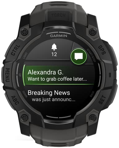 Garmin Instinct 3 smartwatch 50 mm (svart/kol)