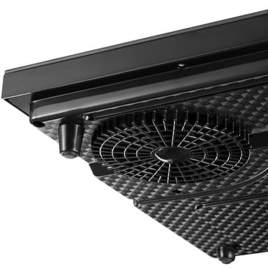 tectake Induktionskokplatta dubbel 3500 W - svart