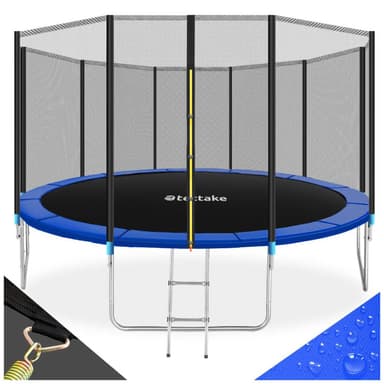 tectake Studsmatta Garfunky med skyddsnät , upp till 80 kg - 457 cm