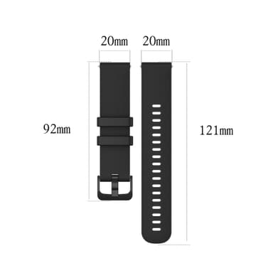 Polar Ignite/Unite armband silikon Svart