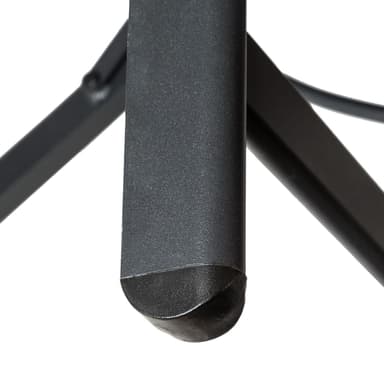 tectake Fällbar stol i rotting med aluminiumram och fotstöd - natur