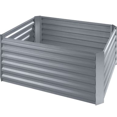 tectake Upphöjd odlingsbädd Salvia galvaniserad - silver