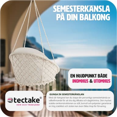 tectake Hängstol Samira - beige