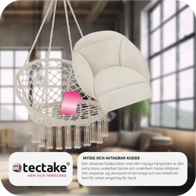 tectake Hängstol Samira - beige