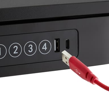 tectake Skrivbord Zola | Elektriskt höj- och sänkbart datorbord - svart