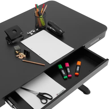 tectake Skrivbord Zola | Elektriskt höj- och sänkbart datorbord - svart