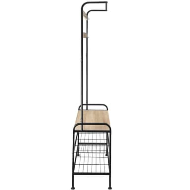 tectake Garderob - 73,5x36x184cm, Industriellt lätt trä, ek Sonoma