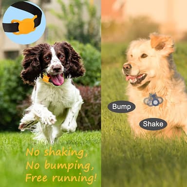 Apple AirTag hållare till katt/hundhalsband silikon Mörkblå
