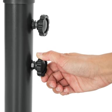 tectake Parasoll 350 cm - grå