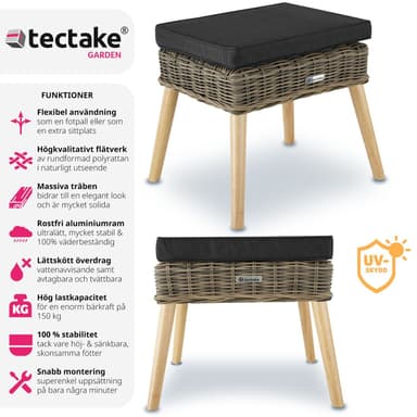 tectake Pall i rotting Vibo 150 kg - natur
