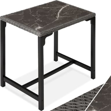 tectake Rotting barbord Kutina 96x65x100cm - grå